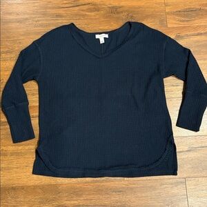 Vintage America Deep Blue Knit Top